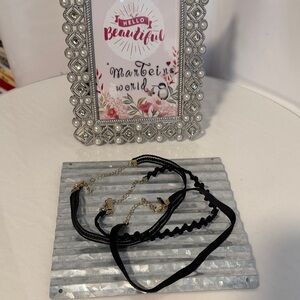 INC Black and Gold Women's Choker Set